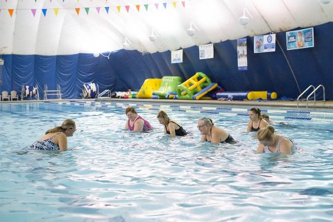 Aqua Cycling and Infant Swimming Resource Self-Rescue classes to be held at Clarksville Parks and Recreation's New Providence Pool.