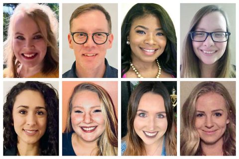 The Austin Peay University students heading to the Tennessee General Assembly are, clockwise from top left, Lynsie York, Raymond Wright, Sierra Salandy, Cassondra Meadows, Autumn Cole, Sarah DeVries, Kristina Grant, Amanda King and Jaylene Sanchez (not pictured).