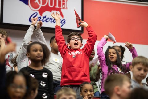 More than 700 Clarksville-Montgomery County School System third-graders visited Austin Peay State University recently on “Ready to Gov” Day to introduce the children to higher education and to their local university campus.