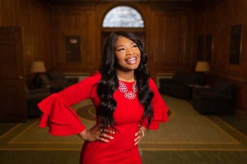 Austin Peay State University senior Sierra Salandy is serving as legislative intern in state Sen. Brenda Gilmore’s office at the Tennessee General Assembly. (APSU)