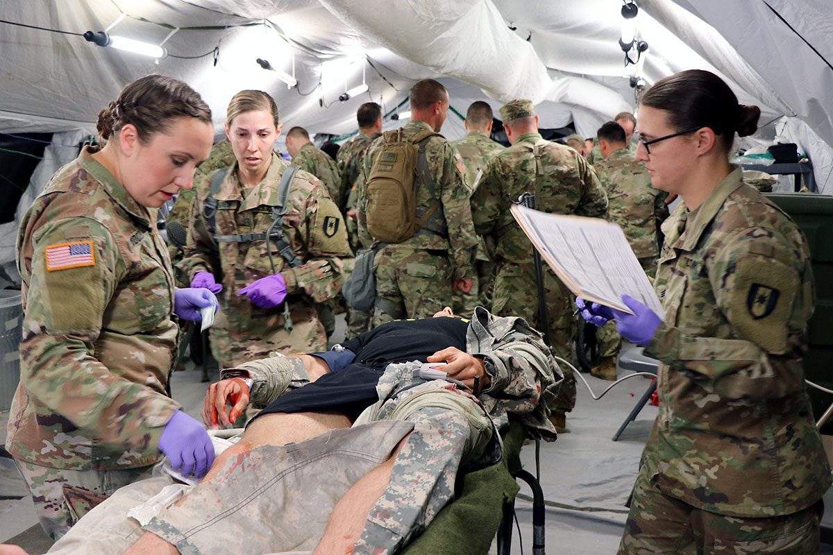 586th Field Hospital Soldiers hone essential tasks in medical field