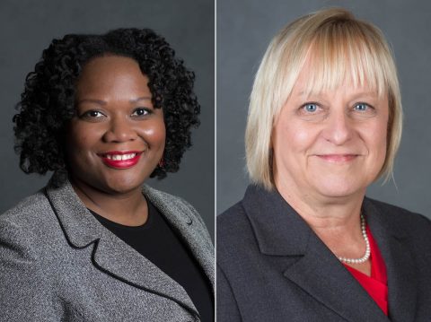 Austin Peay State University administrators (L to R) Dannelle Whiteside and Carol Clark.