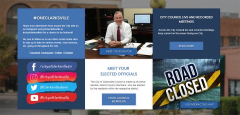 City of Clarksville new website will enable a more interactive experience.