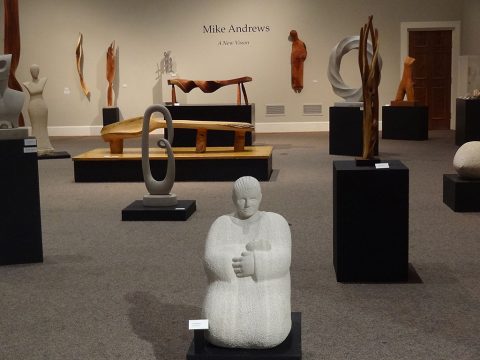 Mike Andrews Sculptures on display at the Customs House Museum and Cultural Center.