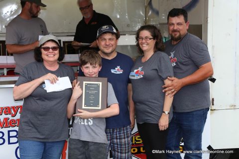 Serious Hog team members (L to R) Lisa Rooks, Dakota Elliott, Matt Rooks, Jessica Haman and Danny Haman.