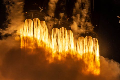 New technology from NASA's Jet Propulsion Laboratory will launch on the first night flight of the SpaceX Falcon Heavy on June 25th, 2019, from Cape Canaveral, Florida. The technology includes an atomic clock for self-driving spacecraft, climate-observing satellites and more. (SpaceX) New technology from NASA's Jet Propulsion Laboratory will launch on the first night flight of the SpaceX Falcon Heavy on June 25th, 2019, from Cape Canaveral, Florida. The technology includes an atomic clock for self-driving spacecraft, climate-observing satellites and more. (SpaceX)