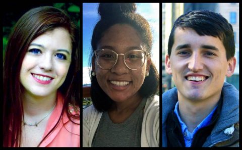 Austin Peay State University Graduates (L to R) Alexandria Poppendorf, April Kirkman and Justin Randall have been picked for teaching assistantship in the Japan Exchange and Teaching Program (JET).