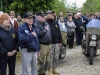 Veterans, Soldiers, Airmen and French citizens attend a ceremony at the Currahee Memorial in Beuzeville au Plain, France, June 1, 2016. More than 380 service members from Europe and affiliated D-Day historical units are participating in the 72nd anniversary as part of Joint Task Force D-Day 72. (U.S. Air Force photo by Staff Sgt. Timothy Moore)