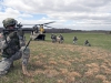 Soldiers with 3rd Battalion, 320th Field Artillery Regiment, 3rd Brigade Combat Team "Rakkasans," 101st Airborne Division (Air Assault), secure a landing zone during the full dress rehearsal for Operation Golden Eagle here April 4, 2014.  (Photo by Staff Sgt. Joel Salgado, 3rd BCT Public Affairs)