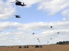 Soldiers with 3rd Battalion, 187th Infantry Regiment, 3rd Brigade Combat Team "Rakkasans," 101st Airborne Division (Air Assault), secure into Landing Zone Red Crow during the full dress rehearsal for Operation Golden Eagle here April 4, 2014.  (Photo by Staff Sgt. Joel Salgado, 3rd BCT Public Affairs)