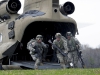 Soldiers with 3rd Battalion, 320th Field Artillery Regiment, 3rd Brigade Combat Team “Rakkasans,” 101st Airborne Division (Air Assault), secure a landing zone during Operation Golden Eagle here April 8, 2014.  (Photo by Staff Sgt. Joel Salgado, 3rd BCT Public Affairs)