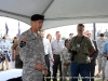 Brigadier General Stephen Townsend speaks at awards ceremony before the Change of Command