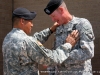 Maj. Gen. Schloesser receives members of his former command after the Change of Command ceremony