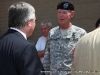 APSU president Tim Hall takes a moment to visit with Maj. Gen. Schloesser