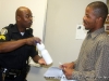 Hosain Jones chats with Sergent Sanders of the Clarksville PD