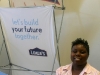 Dashaunda Turner from Lowes saw around 100 prospective employees 