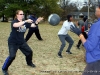 Tossing the medicine ball