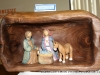 A carving of the nativity