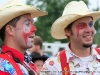 Two of the rodeo clowns