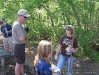 Spreading the mulch