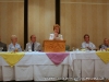 Patricia Winn welcomes banquet guests