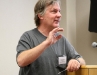 Author George Singleton during his presentation  