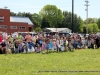 Kids lining up for the Easter Egg Hunt.