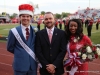 APSU Homecoming King and Queen, Amber James and Brandon Herbert with Victor Felts.