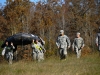 Combat Engineers on Strike Team 1 from Company A, 2nd Brigade Special Troops Battalion, 2nd Brigade Combat Team, 101st Airborne Division (Air Assault), carry an inflatable raft during the Fort Campbell Sapper Stakes 2012 held at the post’s Demolition Range 39 and Training Area 44, Oct. 23rd-24th. This final event had the teams run through a four-mile combat focused physical training course where they carried tactical equipment such as full water jugs, weighted medical liters and large inflatable rafts. Strike Team 1 finished first overall in the competition. (U.S. Army photo by Sgt. Joe Padula, 2nd BCT PAO, 101st Abn. Div.)