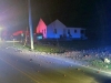 Clarksville Police reports Traffic Accident on Old Russellville Pike where a van left the road and hit a mailbox, utility pole and then a house.