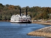 American Queen Steamboat docks in Clarksville