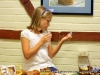 A young face among the buffet tables