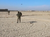 Soldiers assigned to Company D, 1st Battalion, 187th Infantry Regiment, 3rd Brigade Combat Team “Rakkasans,” 101st Airborne Division (Air Assault), conduct a foot patrol during an Afghan National Security Forces led mission in rural areas of Zormat District, Afghanistan, Dec. 10, 2012. ANSF conducted all clearing and questioning operations while the Rakkasans of Company D, 1-187, assisted in facilitating aerial support while supplying additional ground forces.  (U.S. Army photo by Sgt. 1st Class Abram Pinnington, Task Force 3/101 Public Affairs)