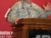 Garrison Commander COL Frederick W. Swope speaking addresses the attendees