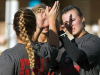 Austin Peay State University’s softball players celebrate a job well done at 5th Special Forces Group (Airborne), Fort Campbell, Ky., Friday, Oct. 18 2019. “The experience was defiantly eye opening and I learned that I could pass though limits that I didn’t even know I had,” said an APSU softball player. (Sgt. Christopher Roberts)