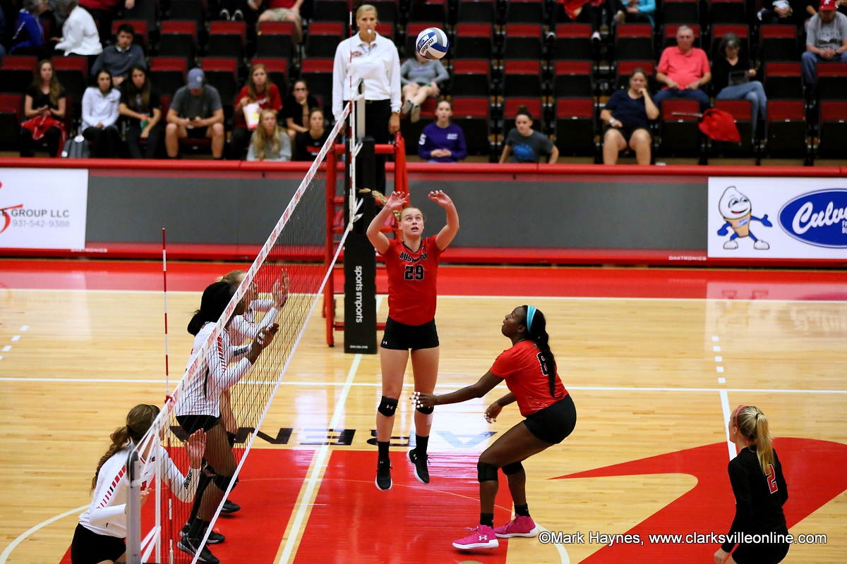 APSU Volleyball clinches share of OVC Title with three set win over ...