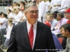 APSU President Tim Hall works the crowd