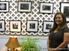 Susan Tomi Cheek and some of her artwork at Hodgepodge