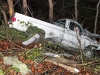 A 1977 Chevy pickup went down an embankment off Ashland City road Wednesday morning. (Photo by CPD – Jim Knoll)