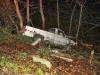 A 1977 Chevy pickup went down an embankment off Ashland City road Wednesday morning. (Photo by CPD – Jim Knoll)