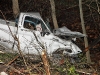 A 1977 Chevy pickup went down an embankment off Ashland City road Wednesday morning. (Photo by CPD – Jim Knoll)