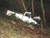 A 1977 Chevy pickup went down an embankment off Ashland City road Wednesday morning. (Photo by CPD – Jim Knoll)
