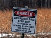 A range warning sign