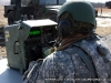 A gunner at the remote control station for his weapon