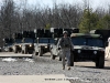 An Avenger convoy arrives at the range
