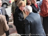 County Mayor Carolyn Bowers speaking with members of the crowd