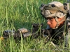 A soldier watches the approaches to the Pickup Zone