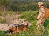 One of the canine units and the handler SPC Cutshall