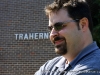 Darren Michael in front of the Trahern Building