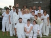 The performers with Maura Gahan from the Bread and Puppet Theatre